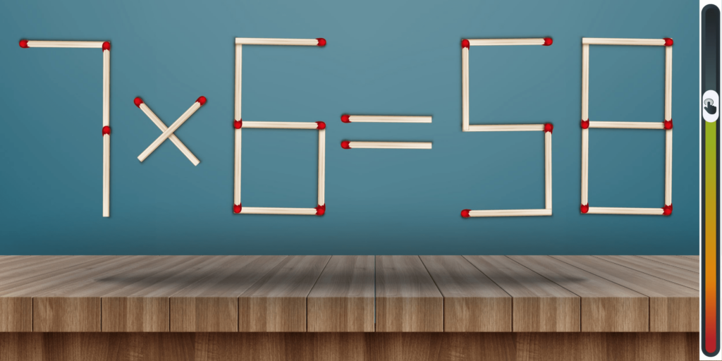 Matematická výzva: Otestujte si svoje IQ len za 15 sekúnd presunutím iba jedného zápasu!