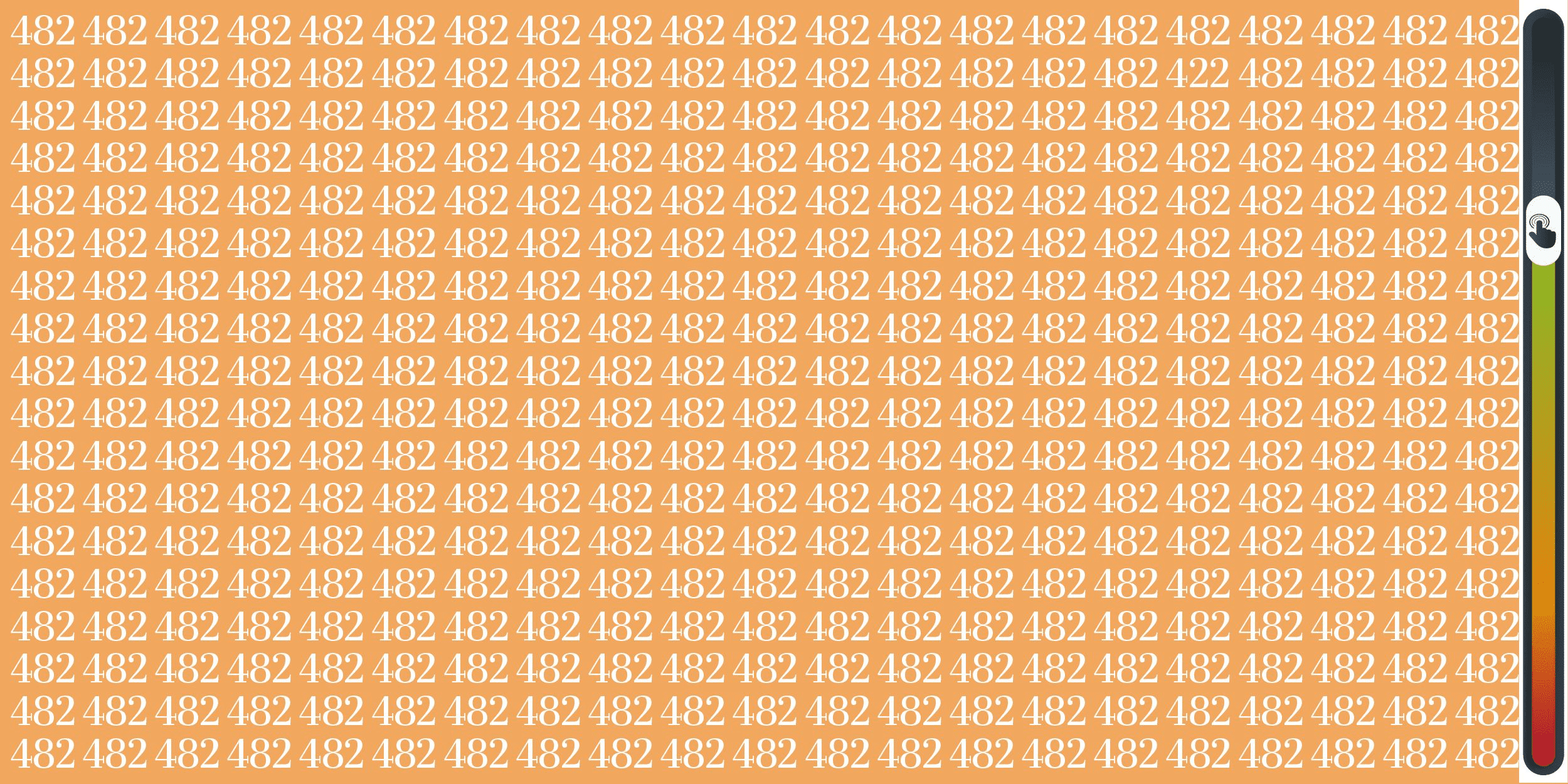 Pozorovacia hra: otestujte si svoju zrakovú ostrosť a nájdite votrelca skrytého medzi číslami 482 za menej ako 8 sekúnd!