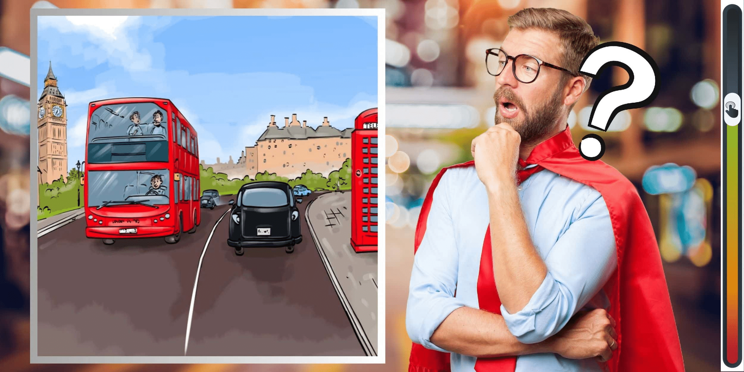 Pozorovacia hra: otestujte si svoju pozornosť objavením skrytej chyby v panoráme Londýna, dokážete ju rozpoznať za menej ako 10 sekúnd? Prijmite výzvu!