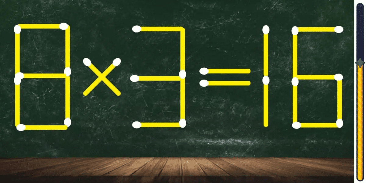 Matematická výzva: otestujte svoje IQ presunutím iba 1 zápalky a vyriešte hádanku za menej ako 10 sekúnd!