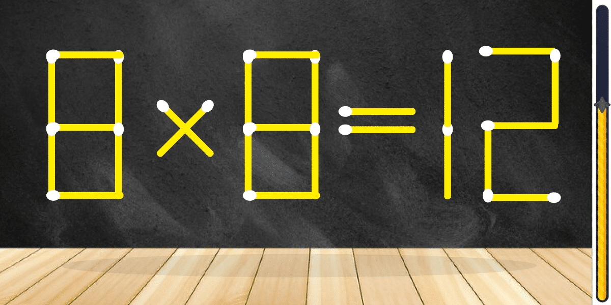 Matematická výzva: Otestujte si svoje IQ! Dokážete vyriešiť túto hádanku za menej ako 5 sekúnd presunutím iba 1 zápalky?
