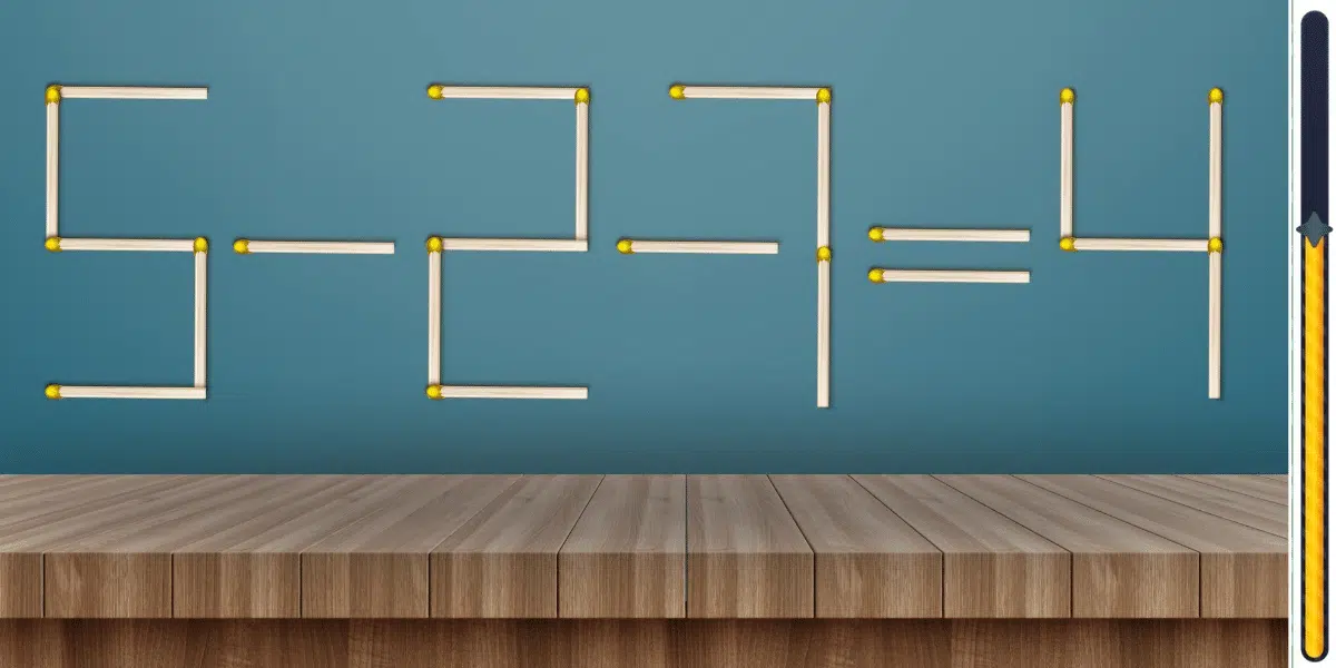 Matematická výzva: otestujte svoje IQ presunutím len 1 zápalky za menej ako 5 sekúnd!