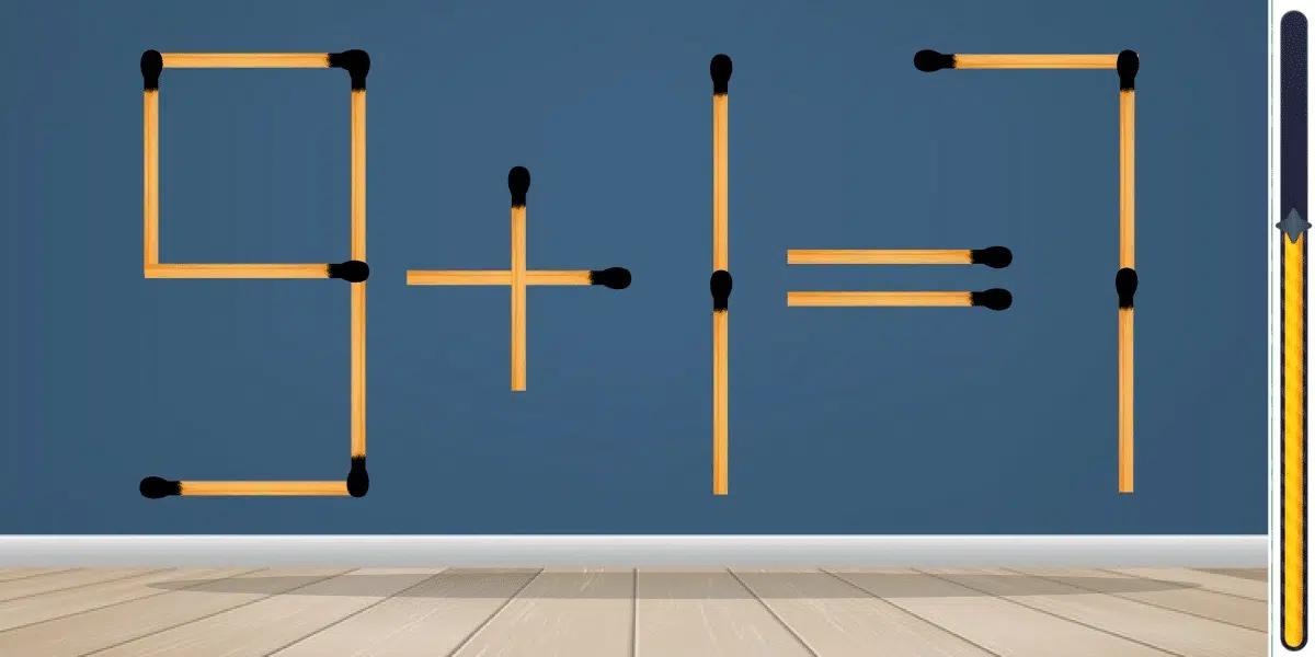 Matematická výzva: otestujte svoje IQ presunutím len 1 zápalky za menej ako 5 sekúnd!